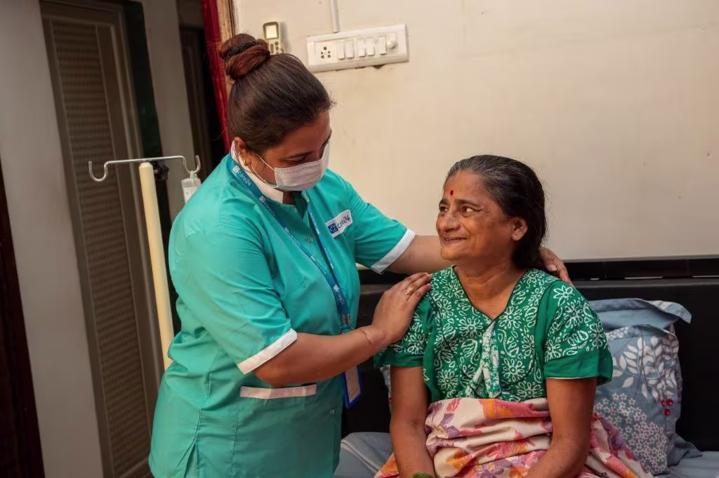 Compassionate hospital caregiver